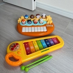 【中古美品✨アンパンマン楽器おもちゃ0円】