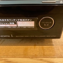 ソニー　ブルーレイレコーダー　BDZ-A750の画像