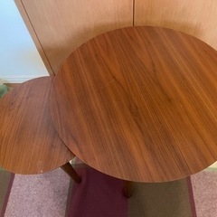 【引取者決定】サイドテーブル　大小　2個セットの画像