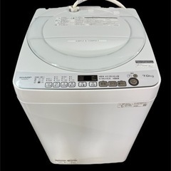 【2020年製】SHARP ES-KS70V-W 全自動電気洗濯機 7.0kg NO.14