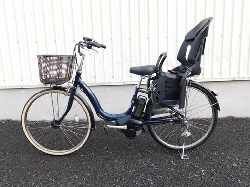 2015年 子供乗せ仕様! ヤマハ PAS ナチュラL PA26NL アースブルー 8.7Ah チャイルドシート付 サドルを新品交換 スイッチカバープレゼント 車体&バッテリー極めて良好! 自567