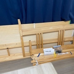 IKEA Fjellse & Luroy ダブルベッドフレーム&すのこの画像