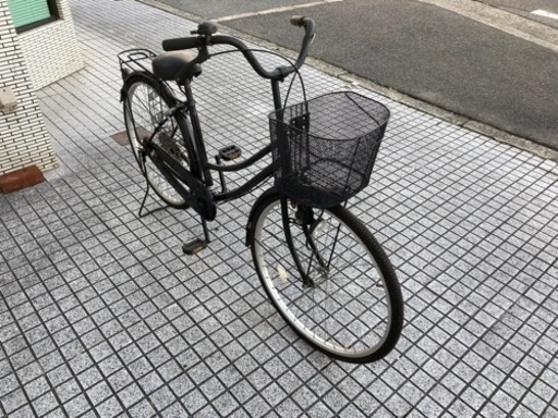 【26インチ自転車】変速なし　前後タイヤ新品、鍵新品❗️若林自転車　膳所店　SALE中❗️