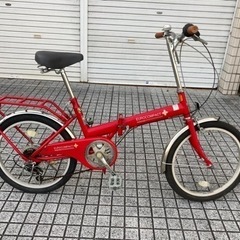 【20インチ折りたたみ】6段変速付　リヤタイヤ、サドル新品❗️リ...