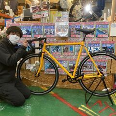 FUJI フジ Featherシリーズ シングルギア ピストバイク サイズＸＬ（適応身長目安:180～190cm）現状販売 【愛品倶楽部柏店】の画像