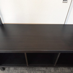 ハンガーラック+収納（黒）　分解可能　IKEA　4年前購入　無料でお譲り致します。の画像