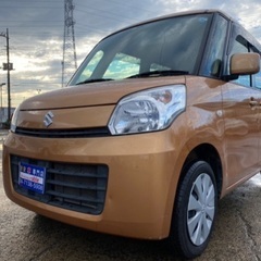 【支払総額17.8万円】車検令和6年3月 h25年スペーシア  iストップ ナビ付き パワスラ 機関良好♪早い者勝ちです！！の画像