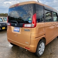 【支払総額17.8万円】車検令和6年3月 h25年スペーシア  iストップ ナビ付き パワスラ 機関良好♪早い者勝ちです！！の画像