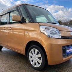 【支払総額17.8万円】車検令和6年3月 h25年スペーシア  iストップ ナビ付き パワスラ 機関良好♪早い者勝ちです！！の画像