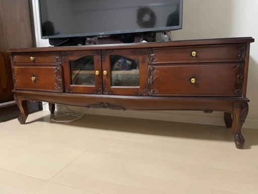 テレビ台 ローボード 幅150cm 猫脚 アンティーク調