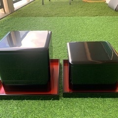 輪島塗 光栄堂製 高級 五段重（蓋2枚）＋ 入れ子の塗盆