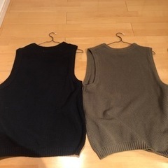 【2つセット】Nilway 綿ニットBIG鹿の子ベストの画像