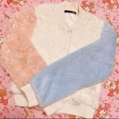 ワンスポ ❤️ アシンメトリー ファー ブルゾン one spo 美品