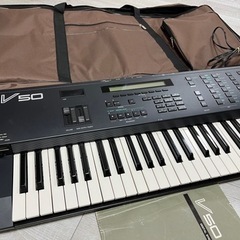 値下げ可!! YAMAHA V50 61鍵 ケース フットペダル付き