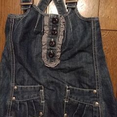 女児ジャンパースカートデニム100