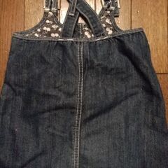 女児ジャンパースカートデニム100の画像
