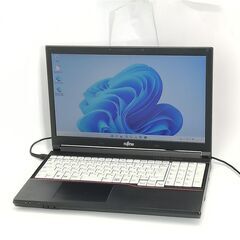 保証付 日本製 15.6型 ノートパソコン 富士通 A574/K 中古美品