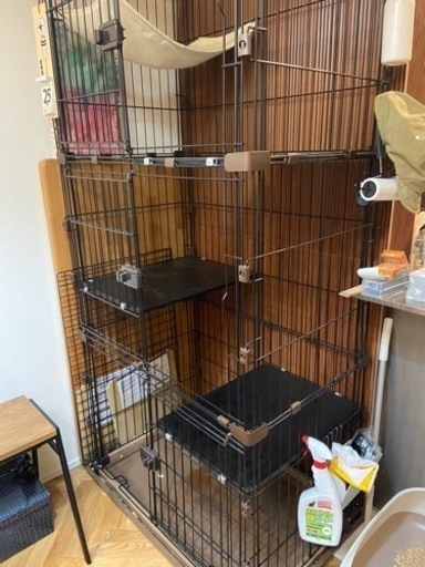 猫　3段ケージ