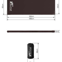 【2つあり】FIELDOOR キャンプ 車中泊 マットの画像