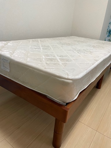 すのこベッド　マットレス付き
