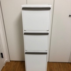 【お譲り先決定しました】スリム　ゴミ箱　3段　ニトリ