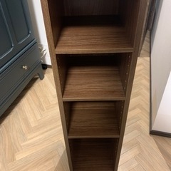 幅24センチ　ウォルナット　カラーボックスの画像