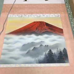 美品　赤富士　掛け軸　白井 勝利先生の画像