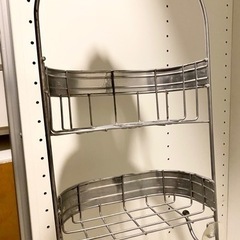 シャワーラック　シルバーの画像