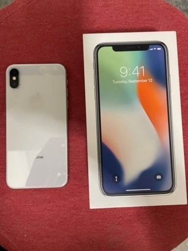 iPhone X64GB  SIMフリー＋カバー