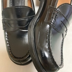 レディース ローファー 23.0cm 靴　黒 クロッシーの画像