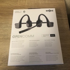 【新品未開封】SHOKZ OPENCOMM 骨伝導式ワイヤレスイヤホンの画像