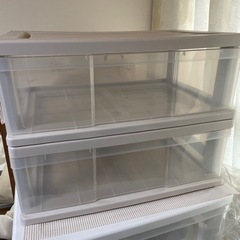 受け取り者　決定しました　差し上げます　　プラスチック引き出し