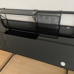 ガラスデスク ブラック の画像