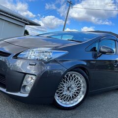 車検約2年付！フルセグTV・ナビ・ローダウン・アルミ他！プリウスLEDエディション！乗って帰れます！の画像