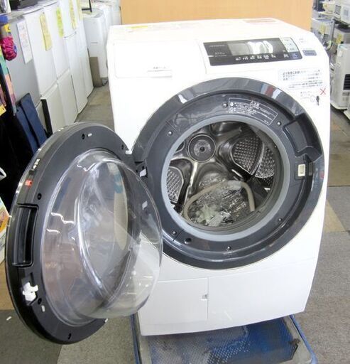 2017年製 日立 10.0kg/乾燥6.0kg ドラム式洗濯乾燥機 BD-SG100AL ビッグドラム 自動お掃除 左開き ドラム洗