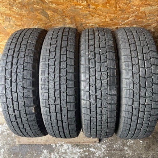 バリ山　DUNLOP ダンロップ　WM01 165/65R14 スタッドレス タイヤ　2018年製　14インチ