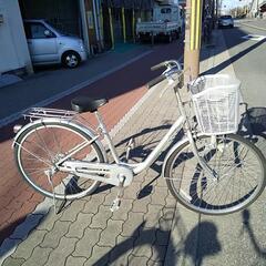 ♪ジモティー特価♪軽くて乗り降りがしやすいＬ型アルミフレーム　２６型中古自転車　