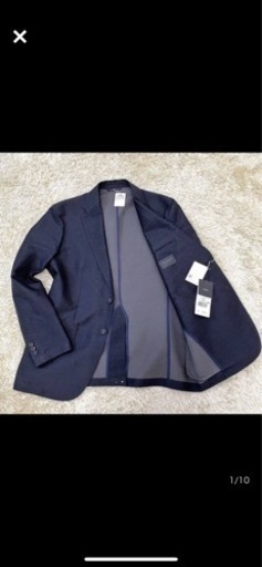 【未使用タグ付】定価約7万ダーバン D'URBAN テーラード ジャケット LLサイズ 日本製 黒 ブラック ウール メンズ 総柄