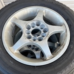 【さらにさらに値下げしました】国産スタッドレスタイヤ4本セット(バルブ新品済)195/65R14アルミマルチ5穴　の画像