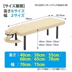 未使用品FV-220マッサージベッドBASIC DX(アイボリー...