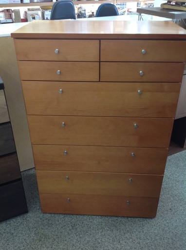 ナチュラル　6段チェスト【9650052】