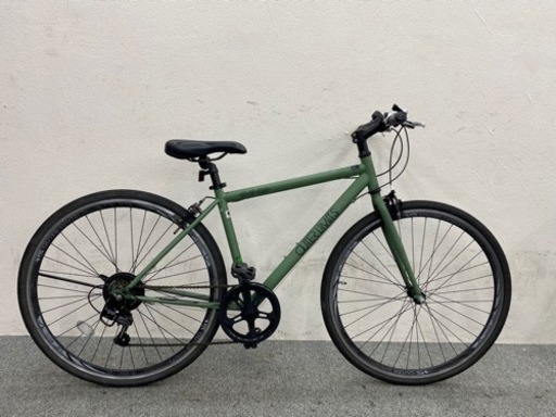 クロスバイク　グリーン系　変速6段