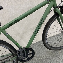 26インチ シマノ製6段変速 クロスバイク（グリーン） 関東付近での直接取引限定 Amazon | クロスバイク 26インチ スチール シマノ製 6段変速 カゴ