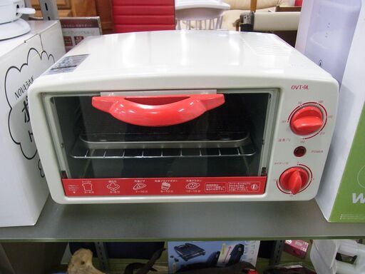 ●KOM 温度調節ツマミ、15分タイマー機能付 860Wオーブントースター OVT-9L 中古