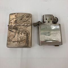【値下げしました!!】ZIPPO ジッポ オイルライター スカル 葉巻柄 骸骨 ガイコツ タバコ スモーク No.849● ※現金、クレジット、スマホ決済対応※の画像