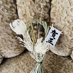 週末お値下げ　お正月飾り　新品未使用　しめ縄リース　金白　大人っ...