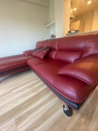 ニトリ　定価20万円　超美品本革ソファ