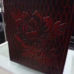 鎌倉彫 ミニドレッサー ミニ鏡台 引出付き 横幅 約27cm 中古 札幌市東区 新道東店の画像