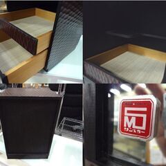 鎌倉彫 ミニドレッサー ミニ鏡台 引出付き 横幅 約27cm 中古 札幌市東区 新道東店の画像