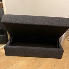 ソファ　オットマン　収納付きの画像